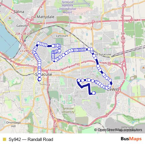 Sy942 bus Line Map