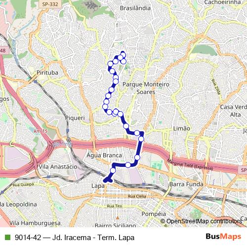 9014-42 bus Line Map