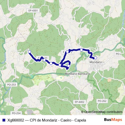 Xg668002 bus Line Map