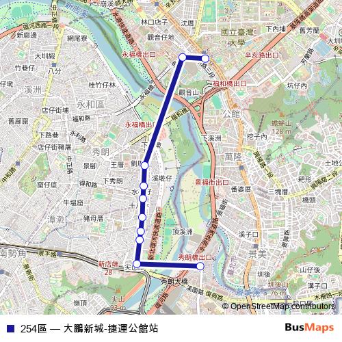 254區 bus Line Map