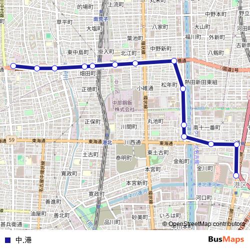 中.港 bus Line Map