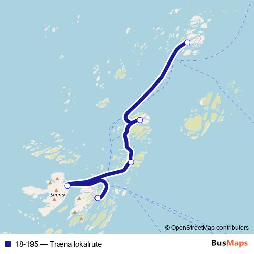 18-195 ferry Line Map