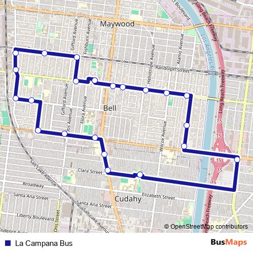 La Campana Bus bus Line Map