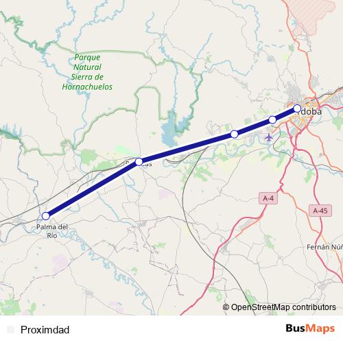 Proximdad rail Line Map