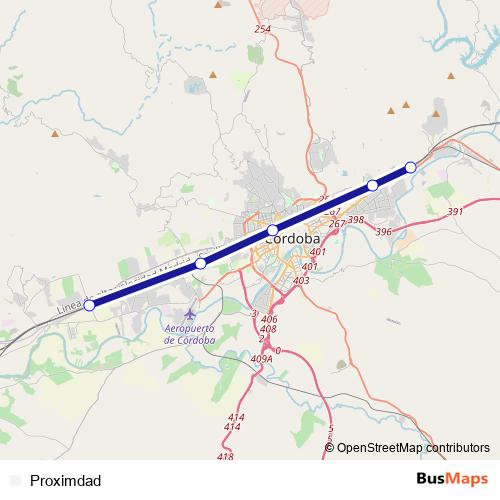 Proximdad rail Line Map