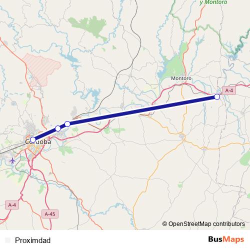 Proximdad rail Line Map