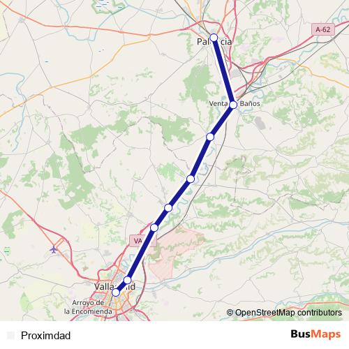 Proximdad rail Line Map