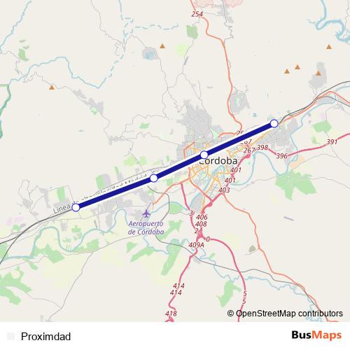 Proximdad rail Line Map