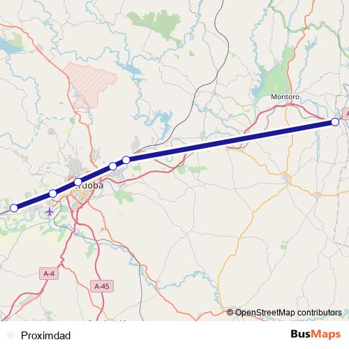 Proximdad rail Line Map