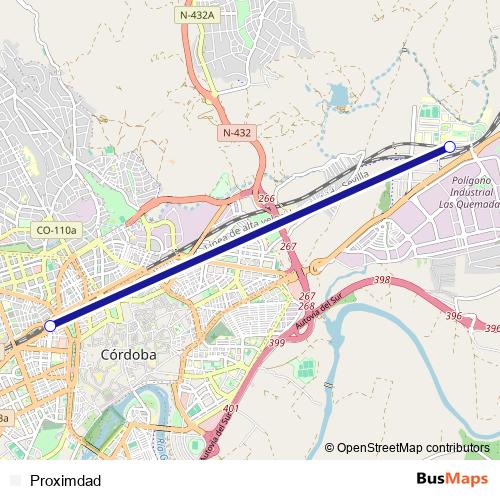 Proximdad rail Line Map