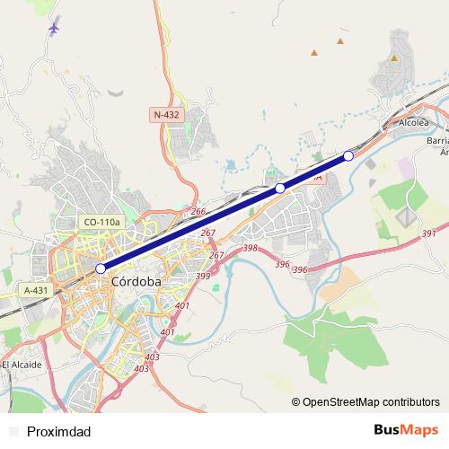Proximdad rail Line Map