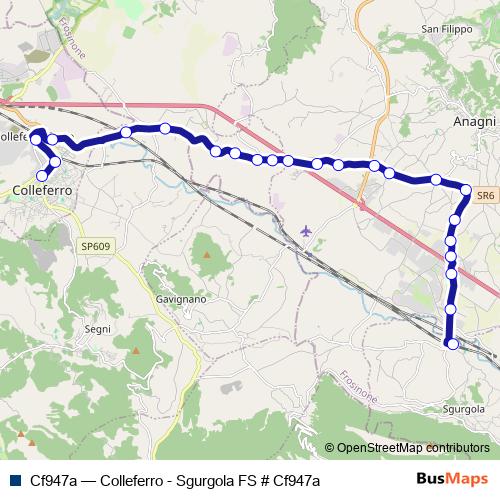 Cf947a bus Line Map