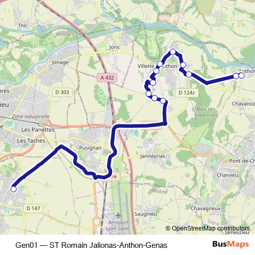 Gen01 bus Line Map