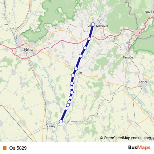 Os 5829 rail Line Map