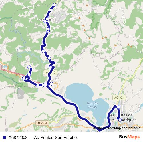 Xg872008 bus Line Map