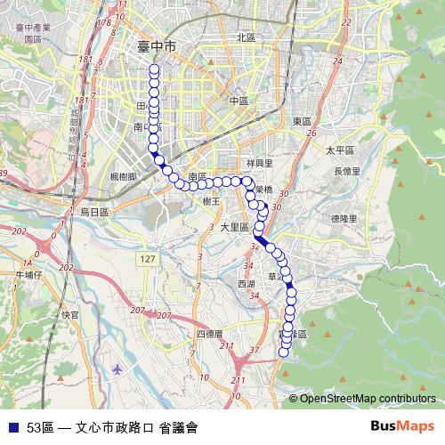 53區 bus Line Map