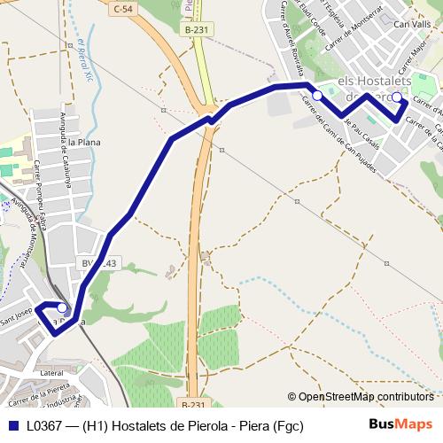 L0367 bus Line Map