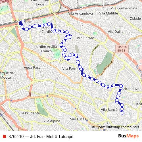 3762-10 bus Line Map