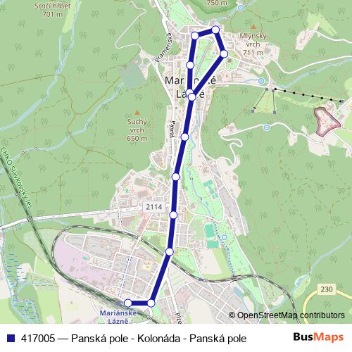417005 trolleybus Line Map
