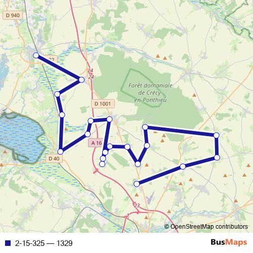 2-15-325 bus Line Map
