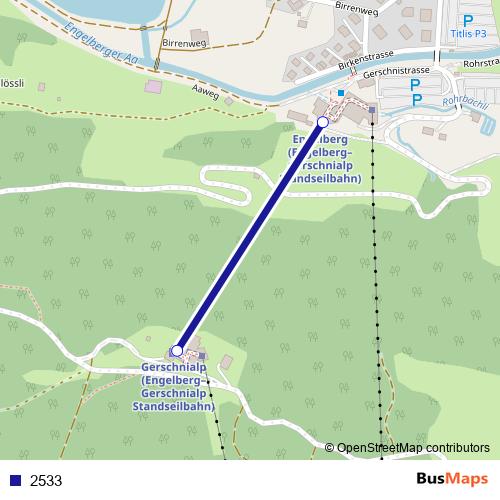 2533 funicular Line Map