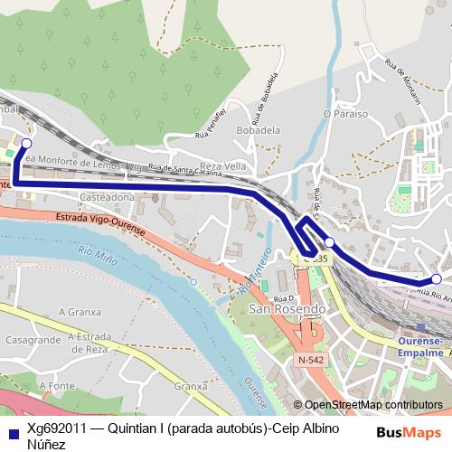 Xg692011 bus Line Map