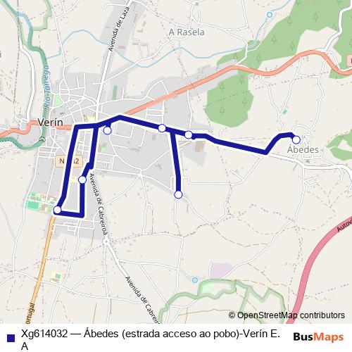 Xg614032 bus Line Map