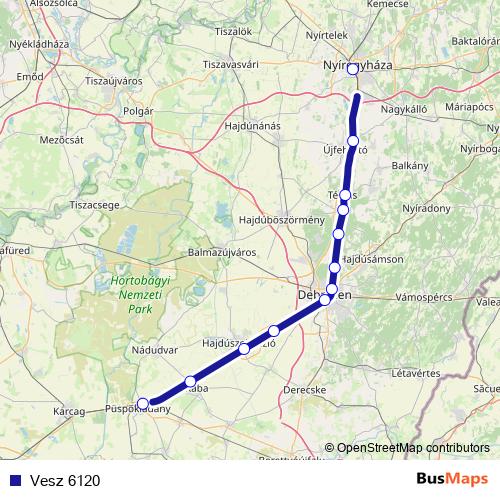 Vesz 6120 rail Line Map