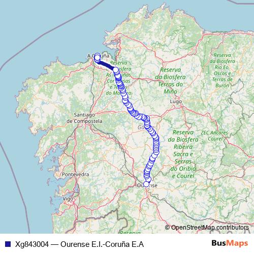 Xg843004 bus Line Map