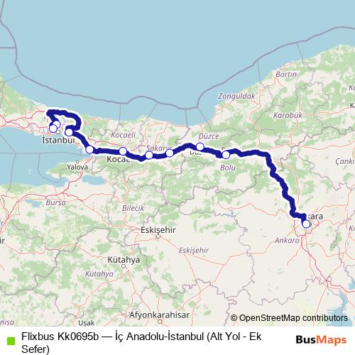 Flixbus Kk0695b bus Line Map