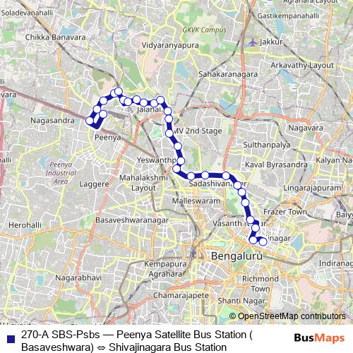 270-A SBS-Psbs bus Line Map