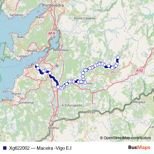 Xg622002 bus Line Map