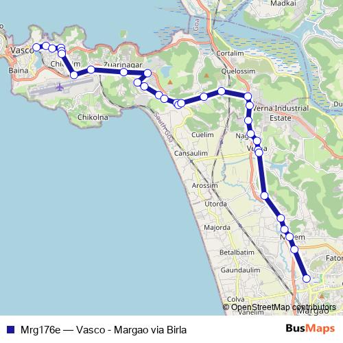 Mrg176e bus Line Map
