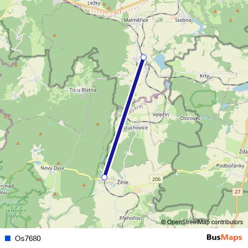 Os7680 rail Line Map