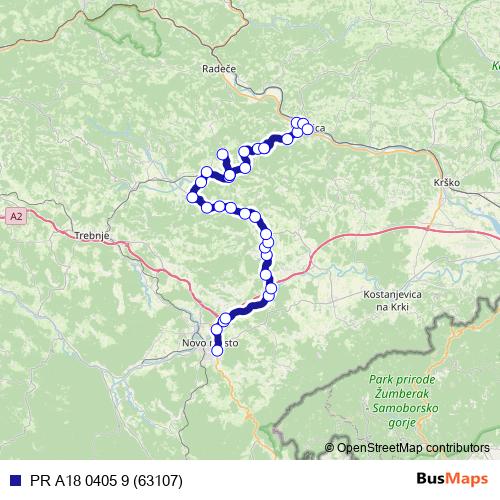 PR A18 0405 9 (63107) bus Line Map