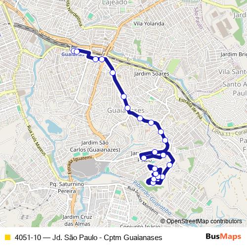 4051-10 bus Line Map