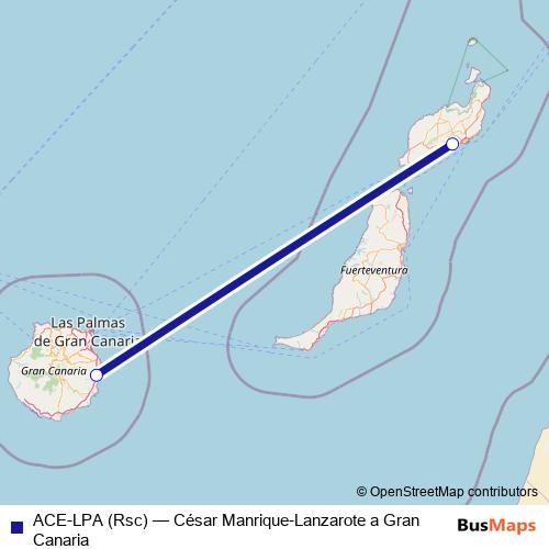 ACE-LPA (Rsc) air Line Map