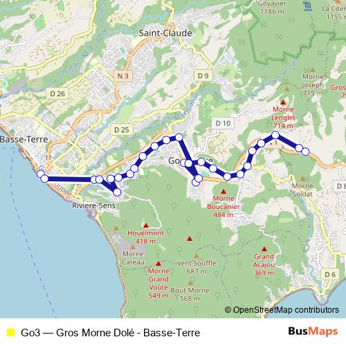 Go3 bus Line Map