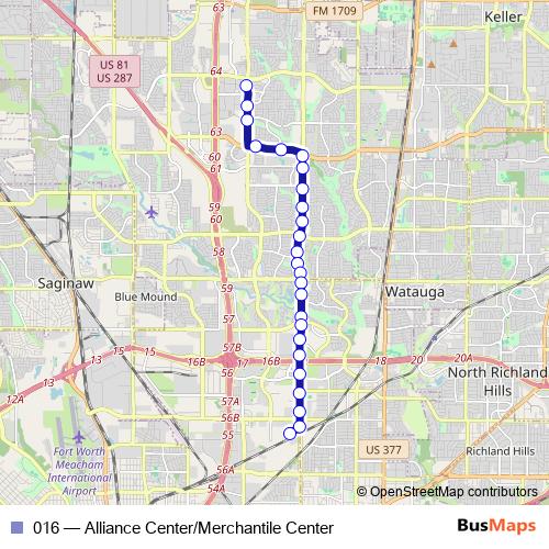 016 bus Line Map