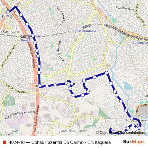 4024-10 bus Line Map