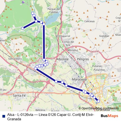 Alsa - L-0126vta bus Line Map