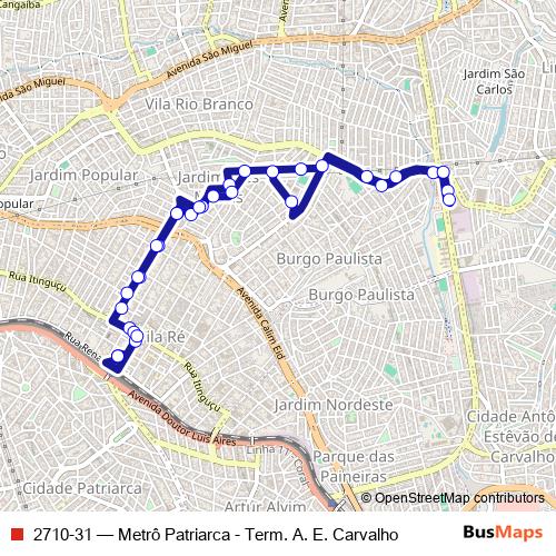 2710-31 bus Line Map