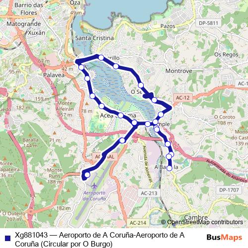 Xg881043 bus Line Map