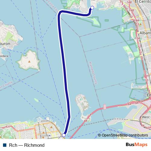 Rch ferry Line Map