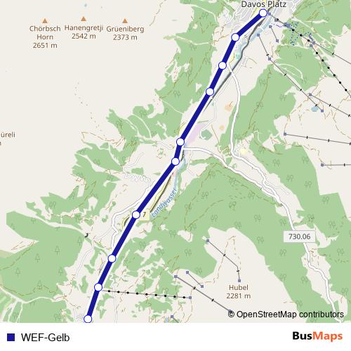 WEF-Gelb bus Line Map