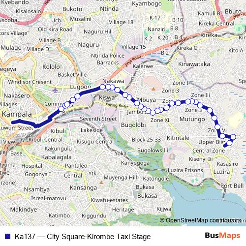 Ka137 bus Line Map