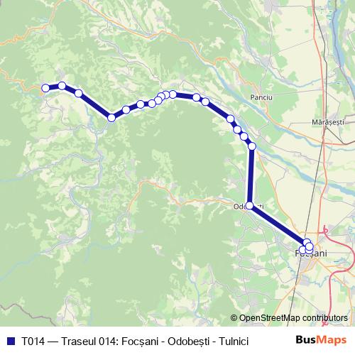 T014 bus Line Map