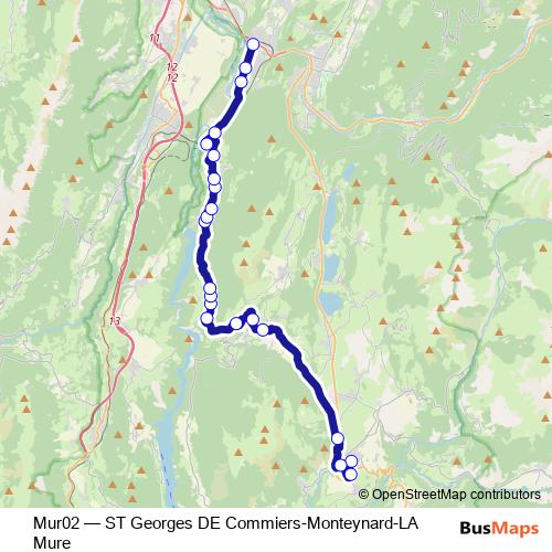 Mur02 bus Line Map