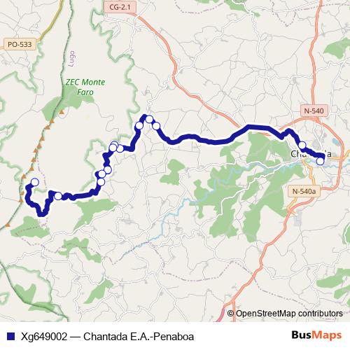 Xg649002 bus Line Map