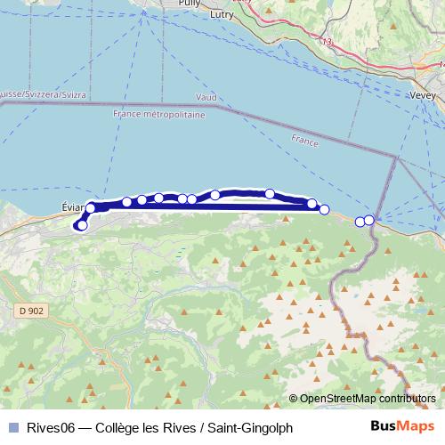 Rives06 bus Line Map
